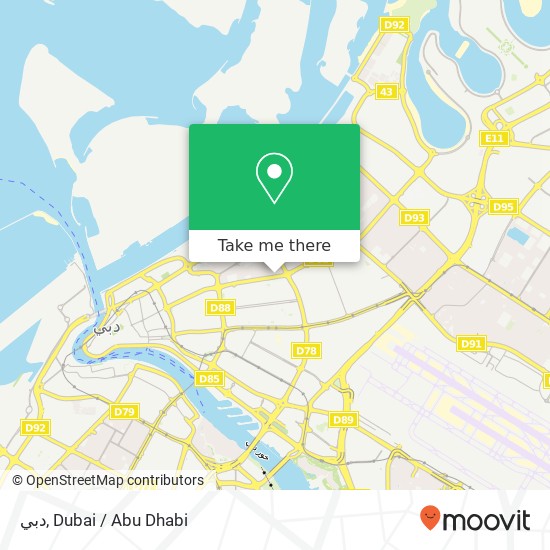 دبي map