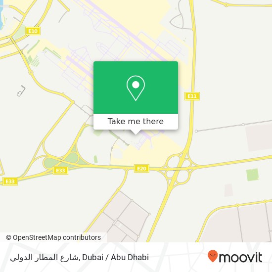 شارع المطار الدولي map