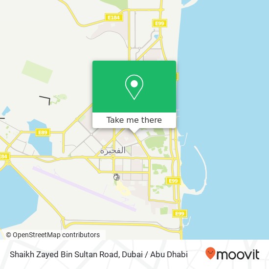 Shaikh Zayed Bin Sultan Road map