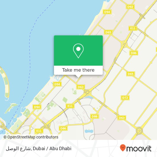 شارع الوصل map