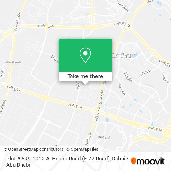 Plot # 599-1012 Al Habab Road (E 77 Road) map