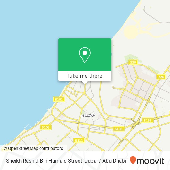 Sheikh Rashid Bin Humaid Street map