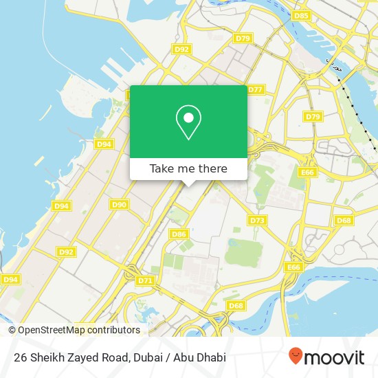 26 Sheikh Zayed Road map