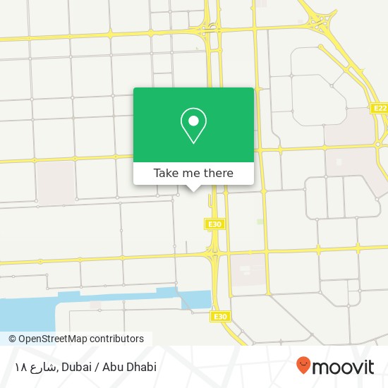 شارع ١٨ map