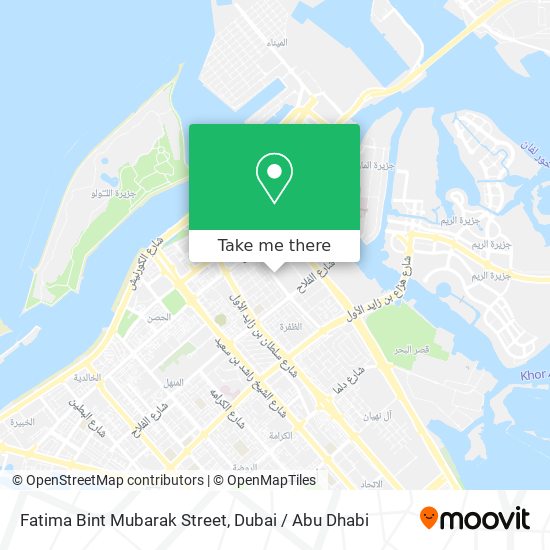 Fatima Bint Mubarak Street map