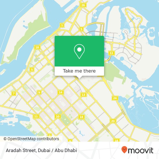Aradah Street map