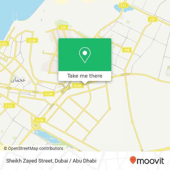 Sheikh Zayed Street map