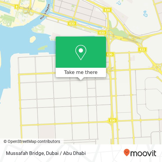 Mussafah Bridge map