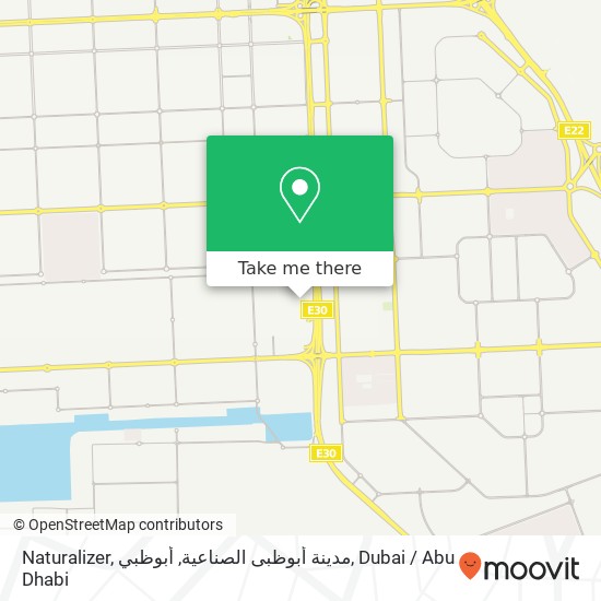 Naturalizer, مدينة أبوظبى الصناعية, أبوظبي map