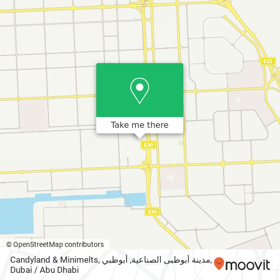 Candyland & Minimelts, مدينة أبوظبى الصناعية, أبوظبي map