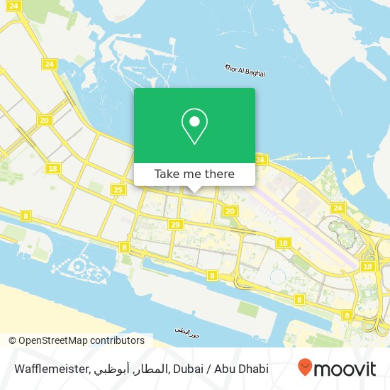 Wafflemeister, المطار, أبوظبي map