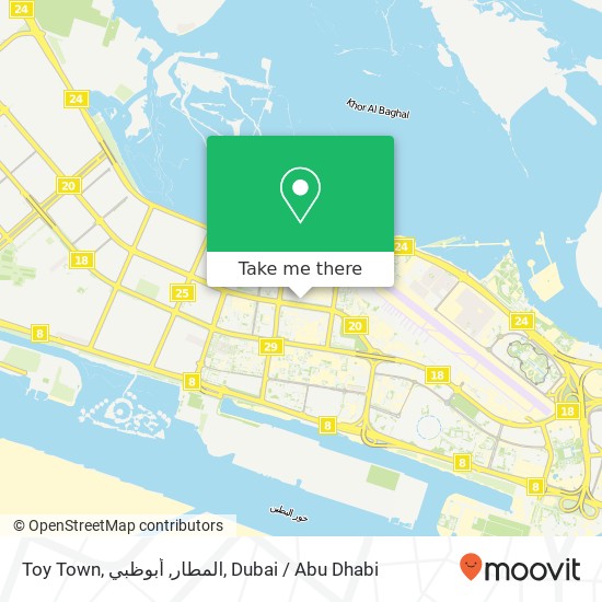 Toy Town, المطار, أبوظبي map