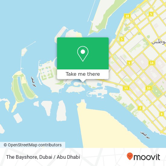 The Bayshore, الخبيرة, أبوظبي map