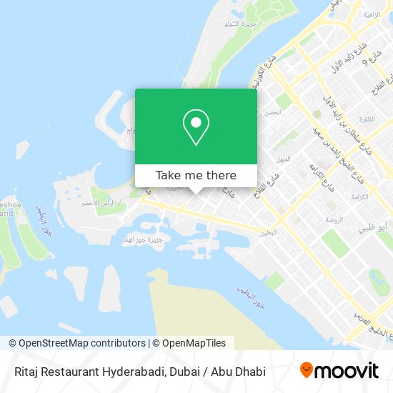 Ritaj Restaurant Hyderabadi map