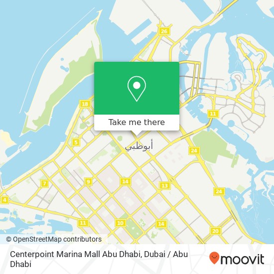 Centerpoint Marina Mall Abu Dhabi map