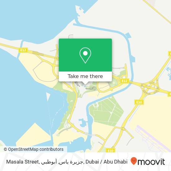 Masala Street, جزيرة ياس, أبوظبي map