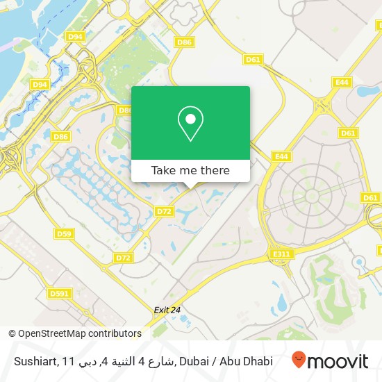 Sushiart, 11 شارع 4 الثنية 4, دبي map