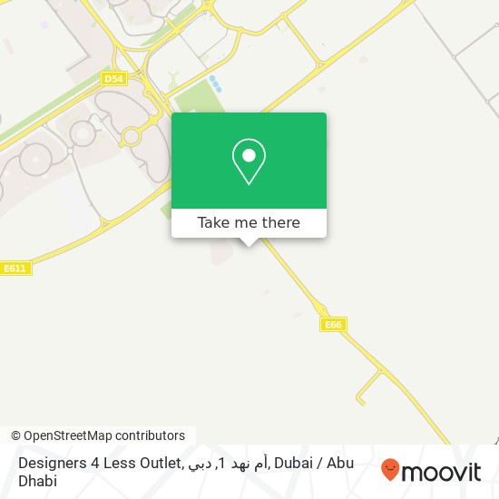 Designers 4 Less Outlet, أم نهد 1, دبي map