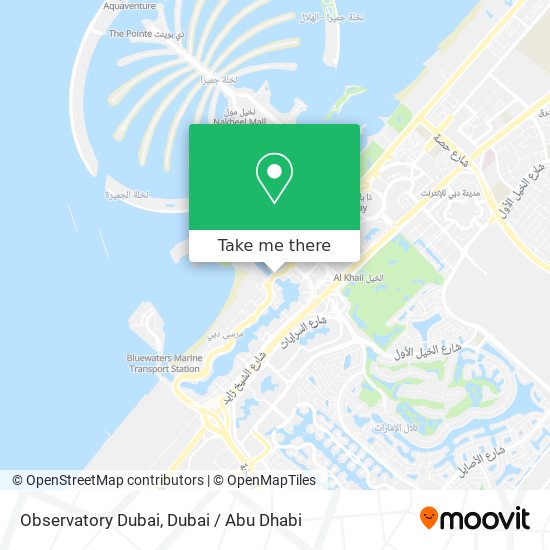Observatory Dubai map