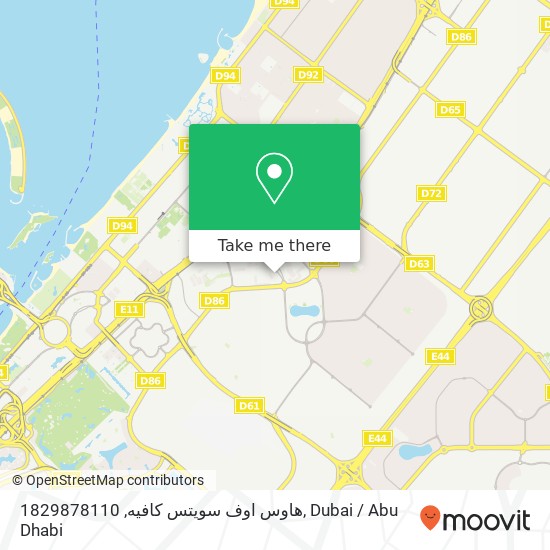 هاوس اوف سويتس كافيه, 1829878110 map