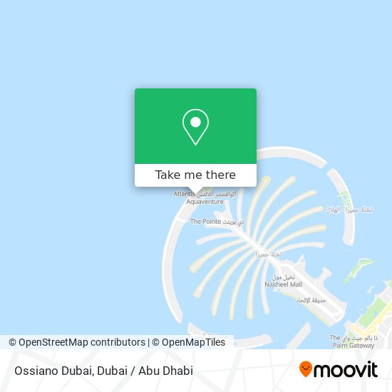 Ossiano Dubai map