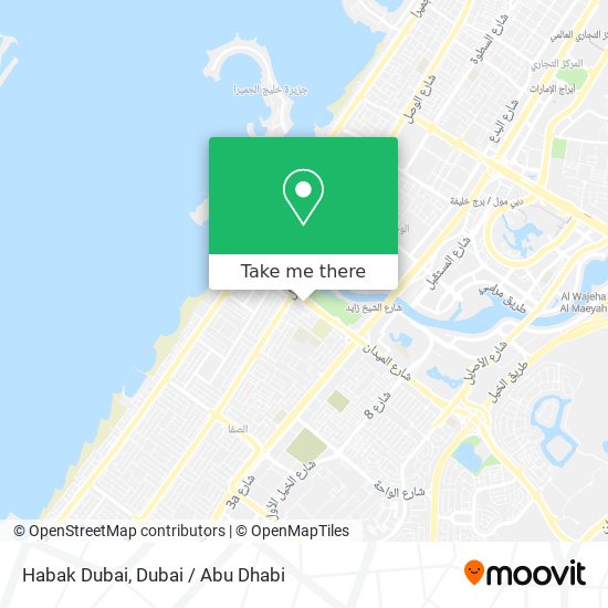 Habak Dubai map
