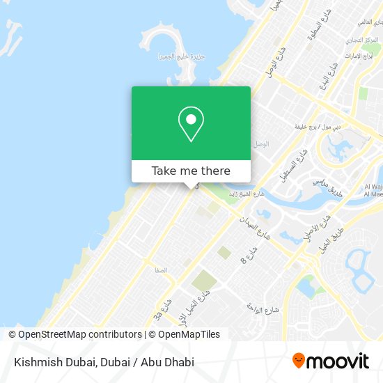Kishmish Dubai map