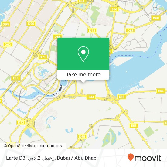 Larte D3, زعبيل 2, دبي map