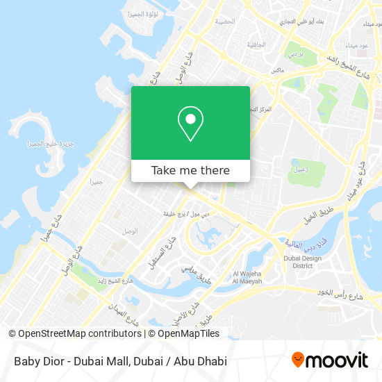 Baby Dior - Dubai Mall map