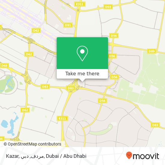 Kazar, مردف, دبي map