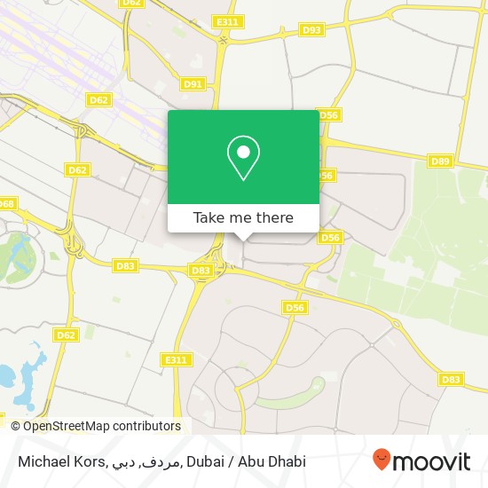 Michael Kors, مردف, دبي map