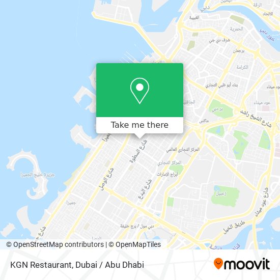 KGN Restaurant map