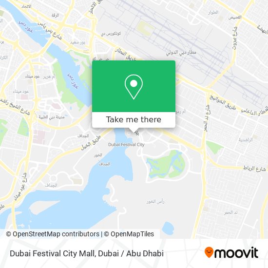 Dubai Festival City Mall map