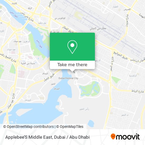 Applebee’S Middle East map