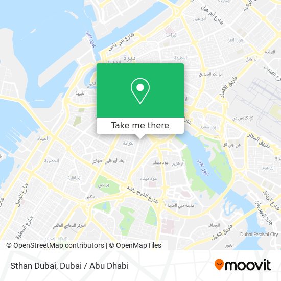 Sthan Dubai map