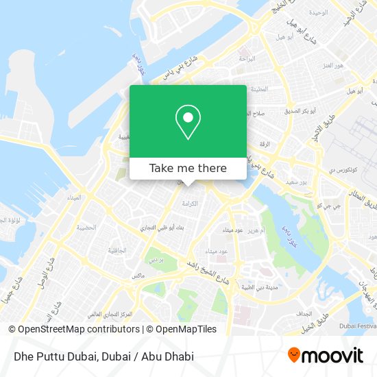 Dhe Puttu Dubai map