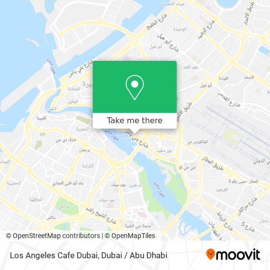 Los Angeles Cafe Dubai map