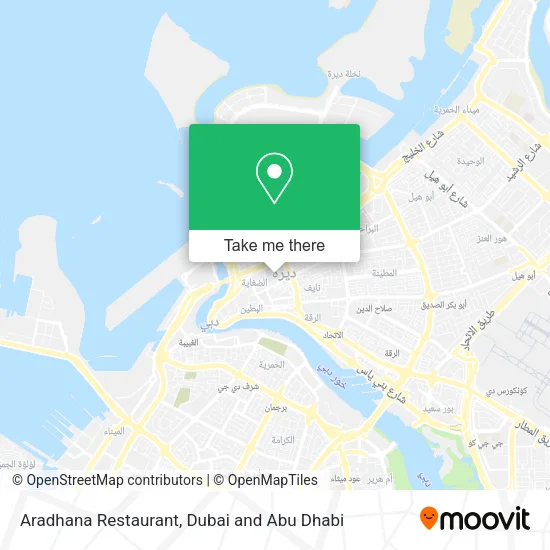 Aradhana Restaurant map