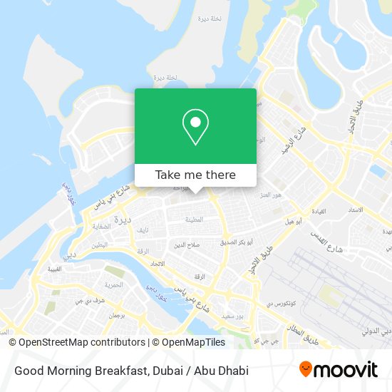 Good Morning Breakfast map