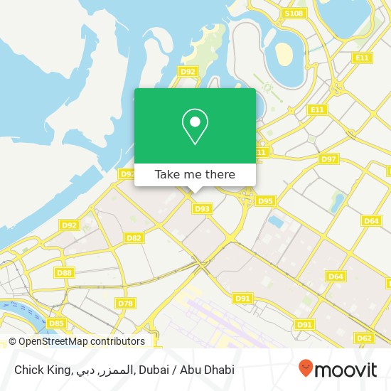 Chick King, الممزر, دبي map