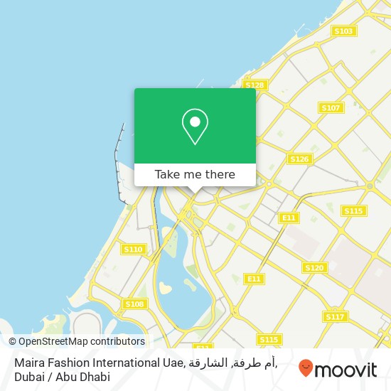 Maira Fashion International Uae, أم طرفة, الشارقة map