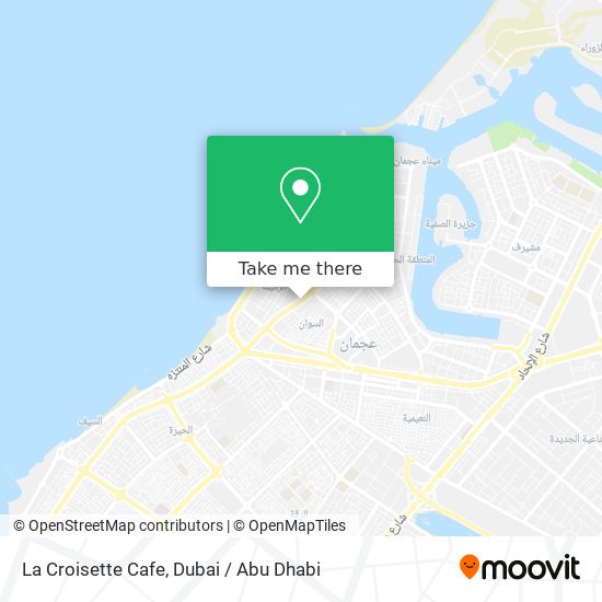 La Croisette Cafe map