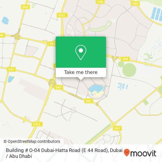 Building # O-04 Dubai-Hatta Road (E 44 Road) map