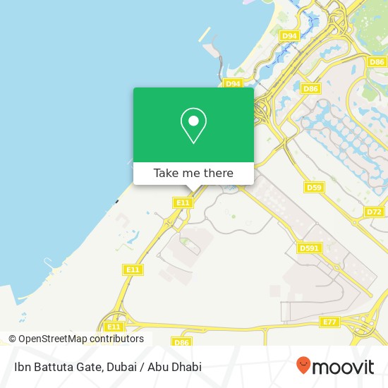 Ibn Battuta Gate map