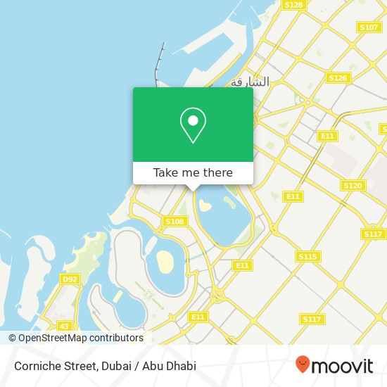 Corniche Street map