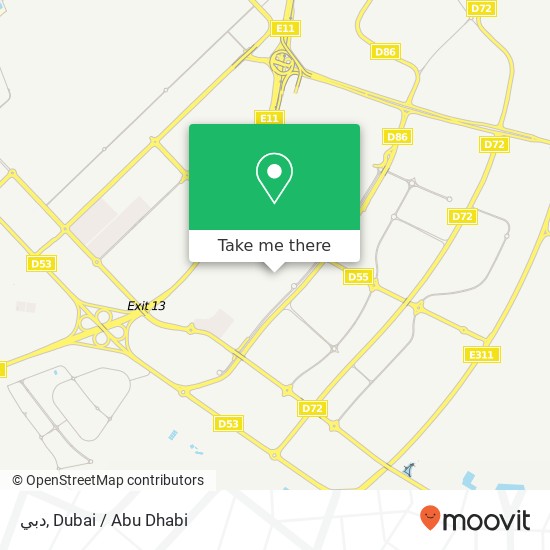 دبي map