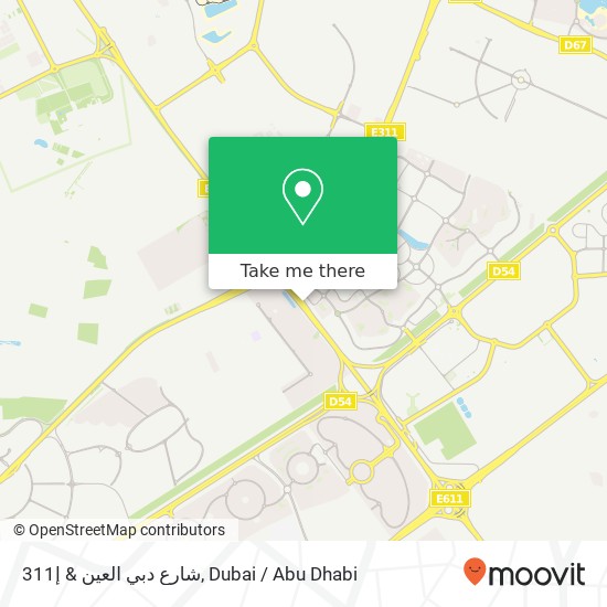 شارع دبي العين & إ311 map