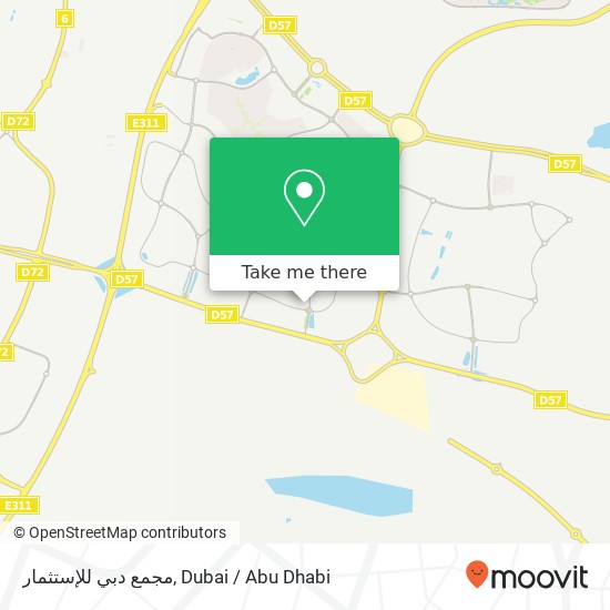 مجمع دبي للإستثمار map