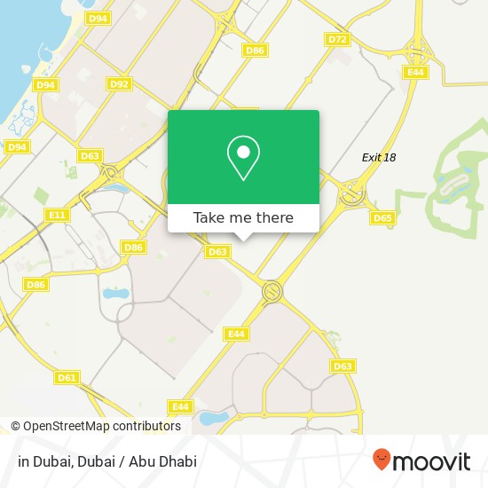 in Dubai map