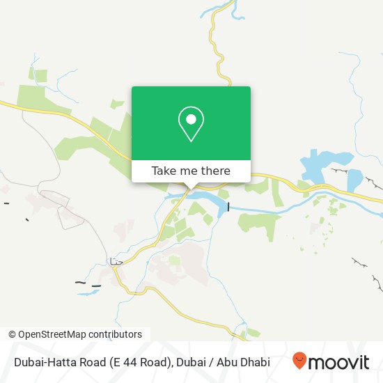 Dubai-Hatta Road (E 44 Road) map